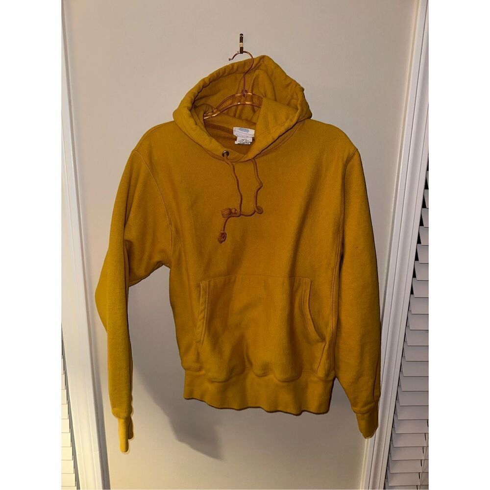Champion Men's Reverse Weave Hoodie S Mustard Yellow